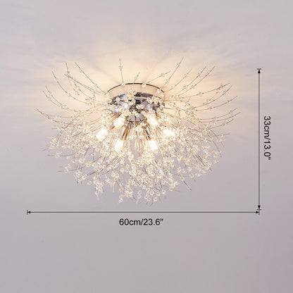 WOMO Dandelion Crystal Flower Ceiling Light-WM1014