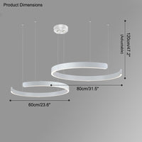 WOMO Black/Gold Ring Led Chandelier-WM2009