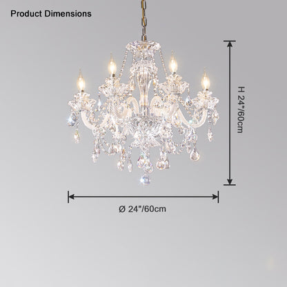 WOMO Victorian Crystal Prism Chandelier-WM2340