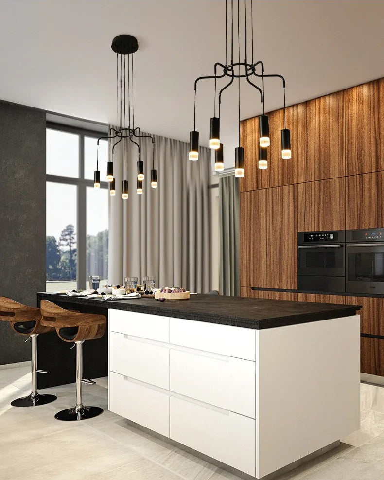 WOMO Black Drop Chandelier -WM2610