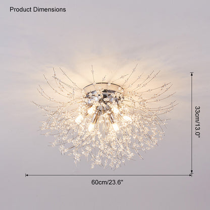 WOMO Dandelion Crystal Flower Ceiling Light-WM1014