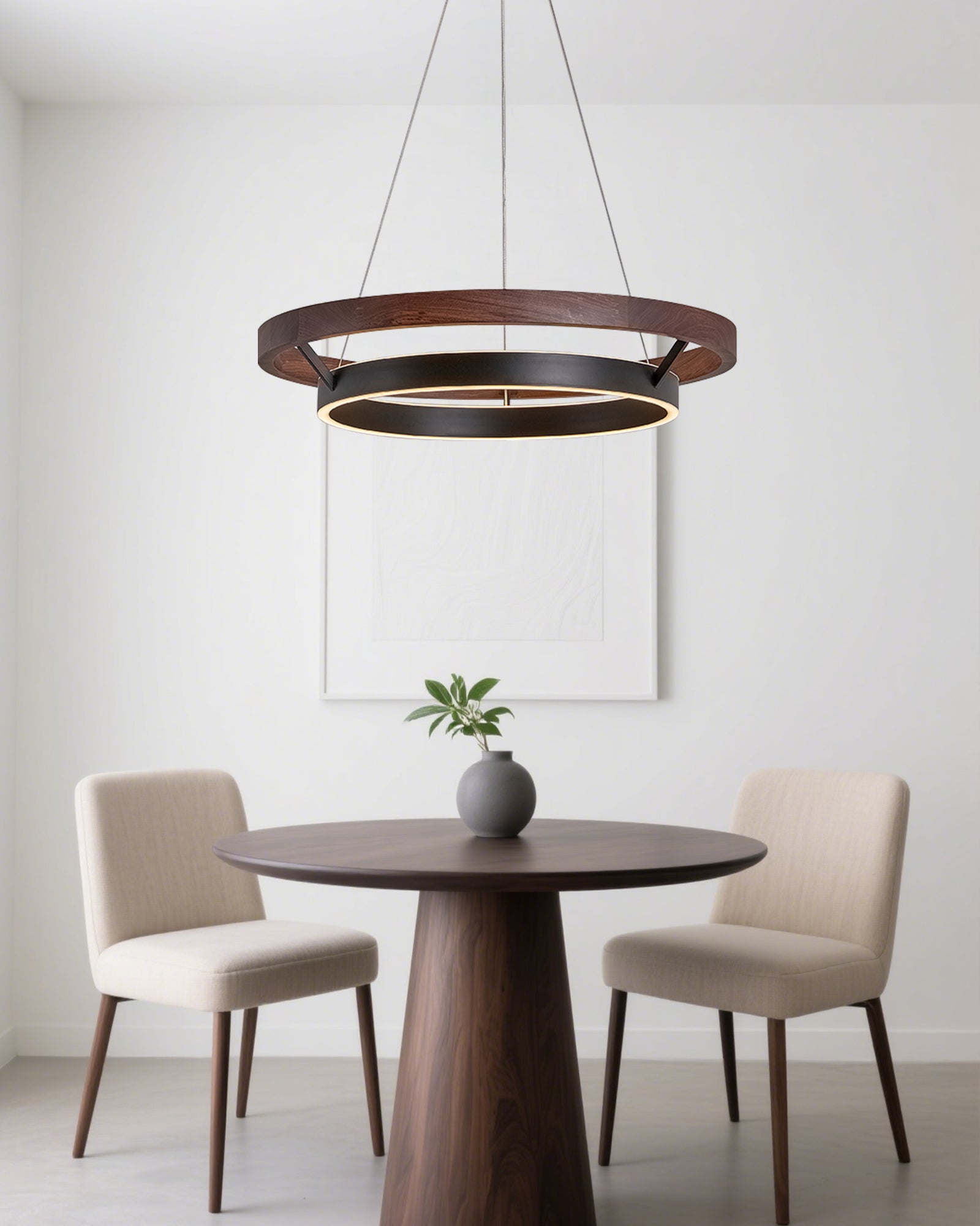 WOMO Circular Led Wood Chandelier-WM2492