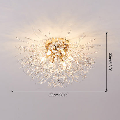 WOMO Dandelion Crystal Flower Ceiling Light-WM1014