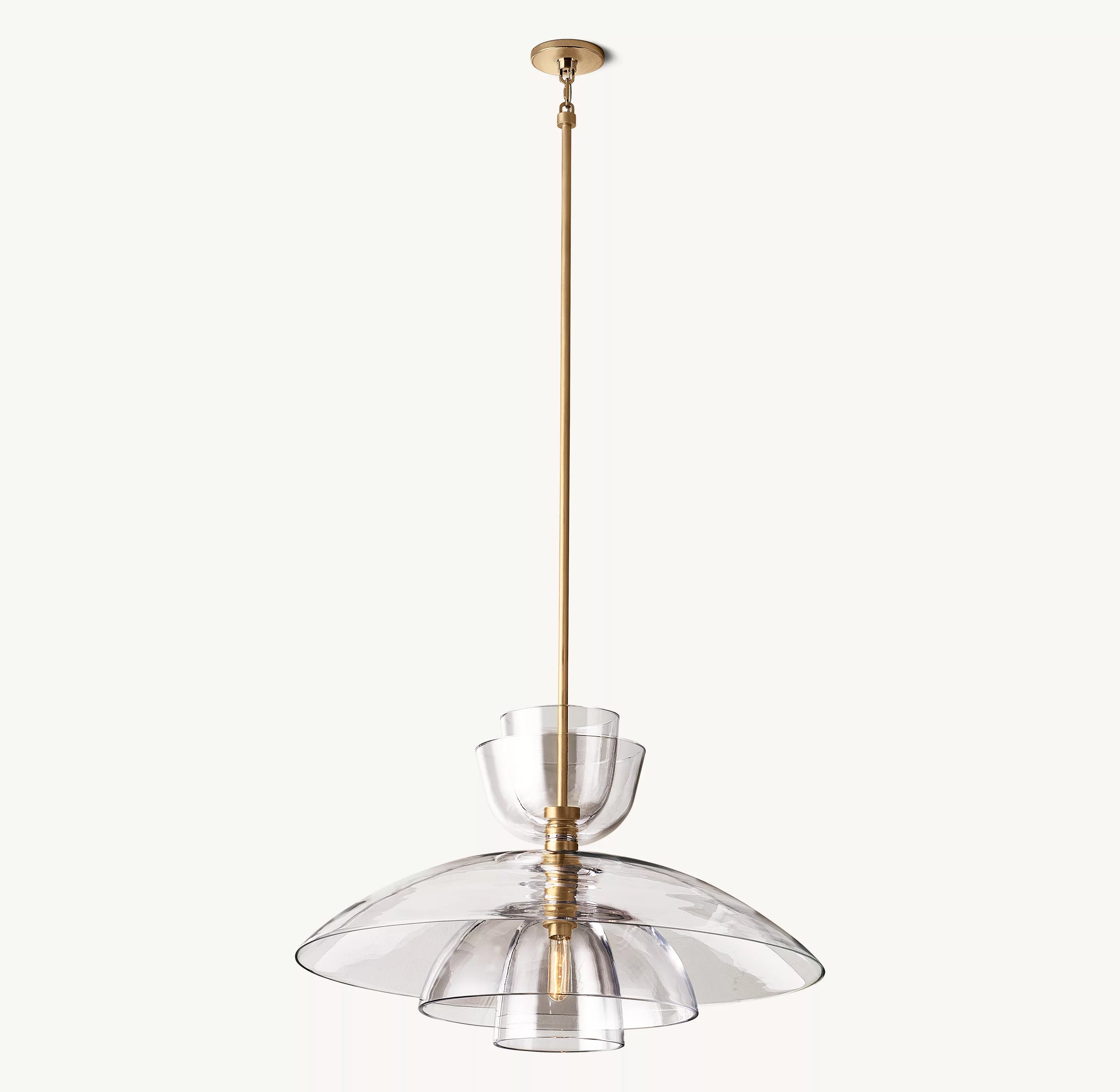 WOMO Clear Glass Cloche Pendant Light - Blom