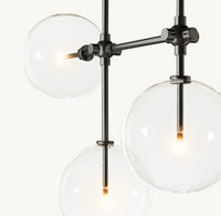 WOMO Linear Sputnik Globe Glass Chandelier - Mobile