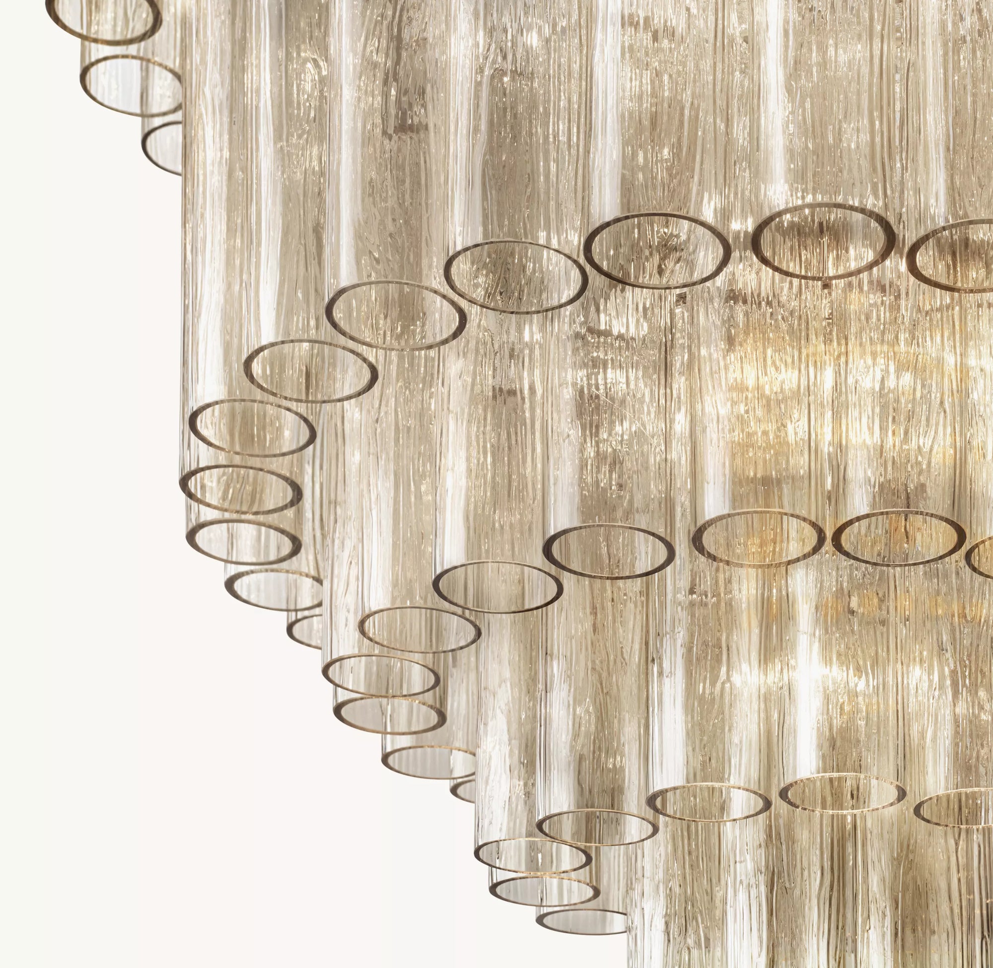 WOMO Tronchi Murano Glass Tiered Chandelier - Serenella