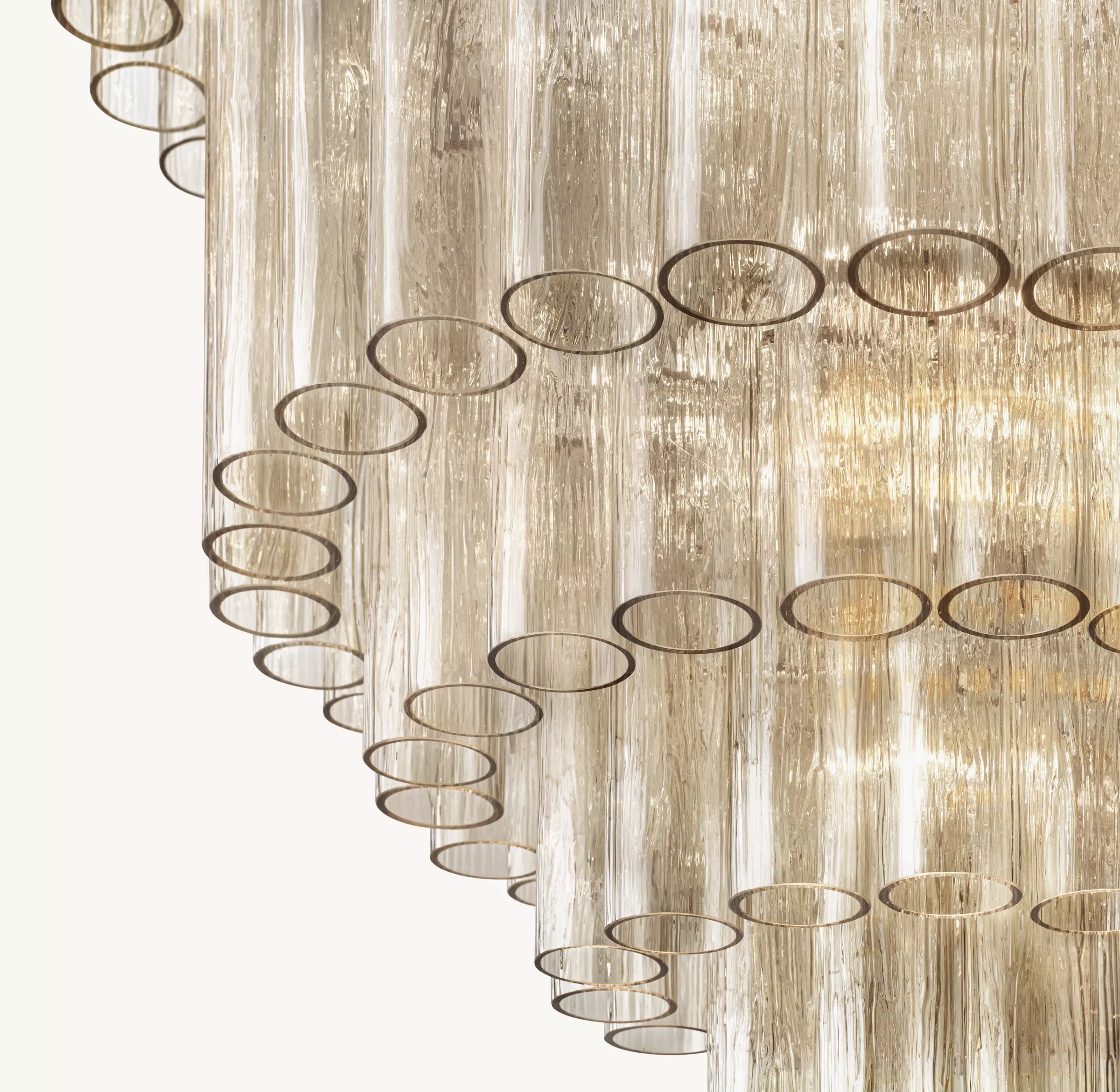 WOMO Tronchi Murano Glass Tiered Chandelier - Serenella