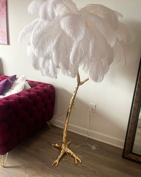 WOMO Feather Palm Tree Floor Lamp-WM7000