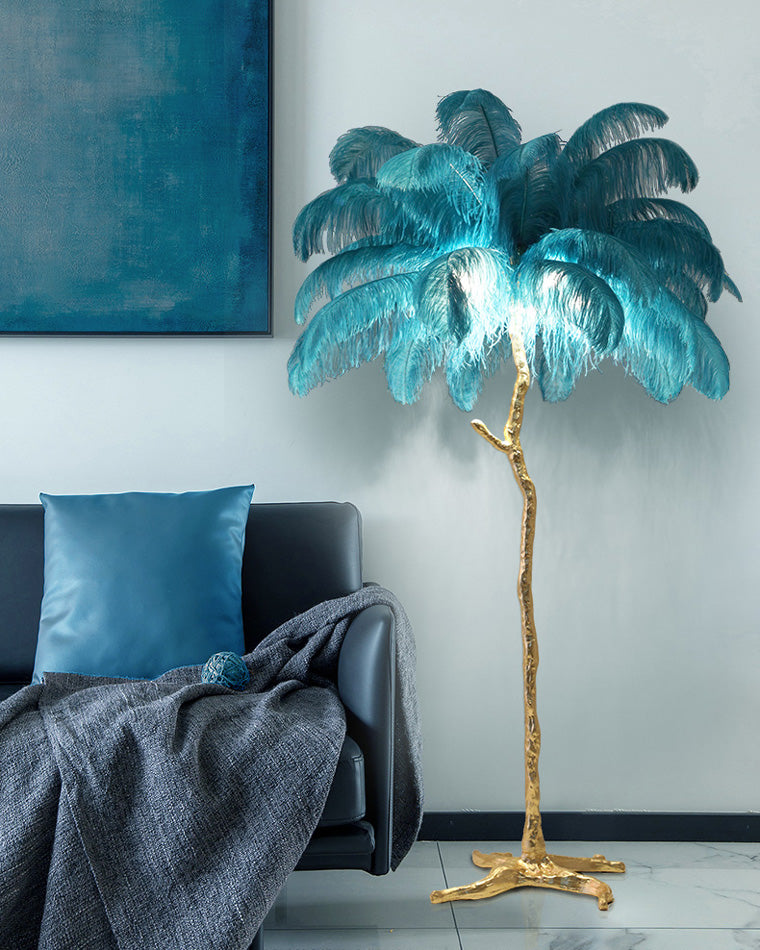 WOMO Feather Palm Tree Floor Lamp-WM7000