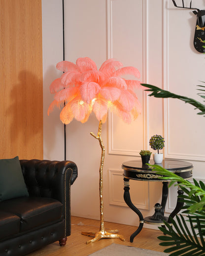 WOMO Feather Palm Tree Floor Lamp-WM7000