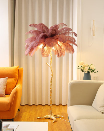 WOMO Feather Palm Tree Floor Lamp-WM7000