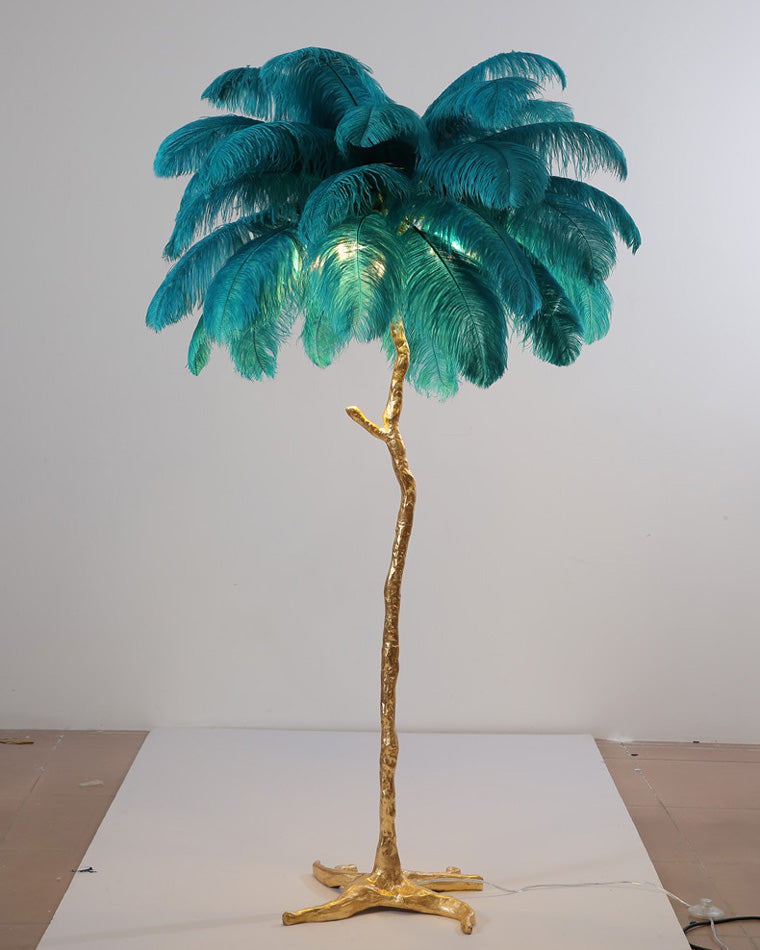 WOMO Feather Palm Tree Floor Lamp-WM7000