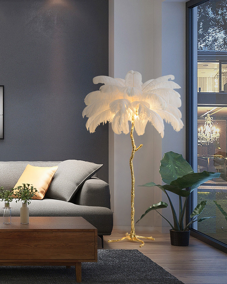 WOMO Feather Palm Tree Floor Lamp-WM7000