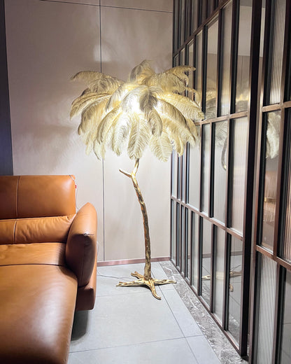 WOMO Feather Palm Tree Floor Lamp-WM7000