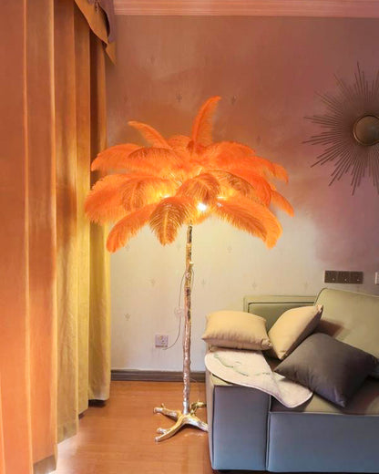 WOMO Feather Palm Tree Floor Lamp-WM7000