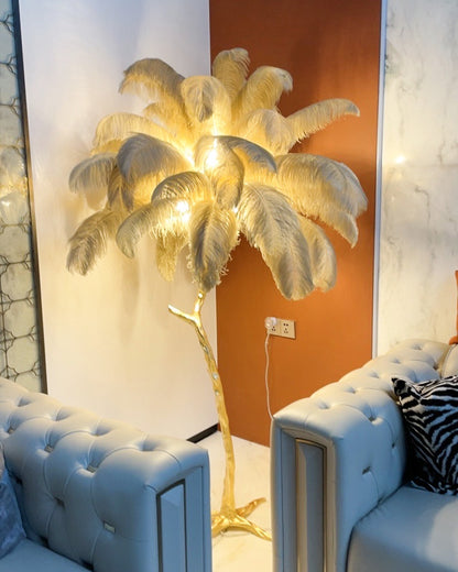 WOMO Feather Palm Tree Floor Lamp-WM7000