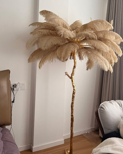 WOMO Feather Palm Tree Floor Lamp-WM7000