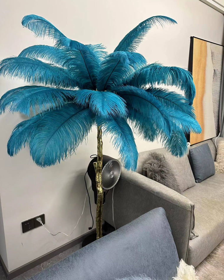 WOMO Feather Palm Tree Floor Lamp-WM7000