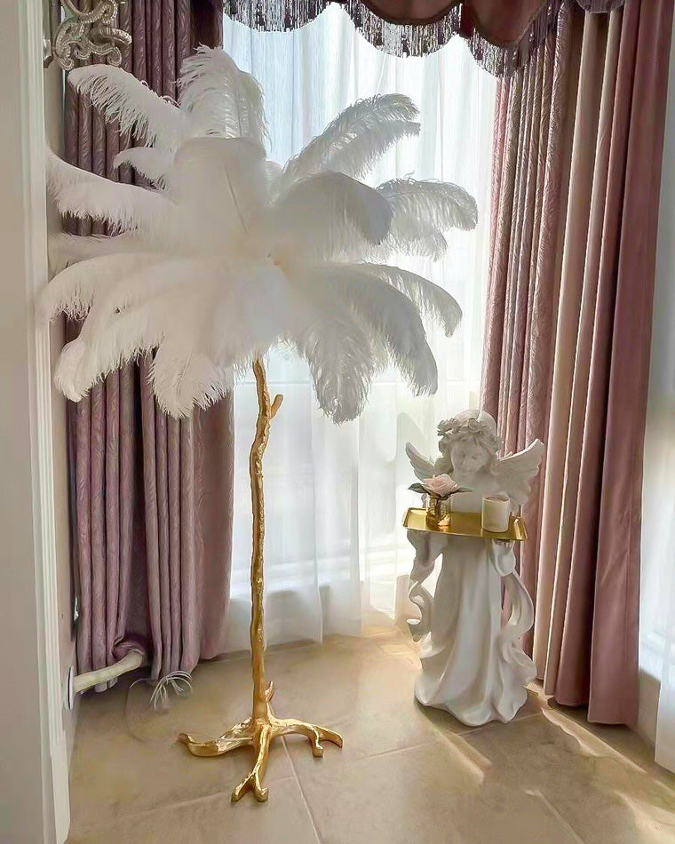 WOMO Feather Palm Tree Floor Lamp-WM7000