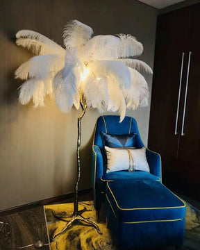 WOMO Feather Palm Tree Floor Lamp-WM7000