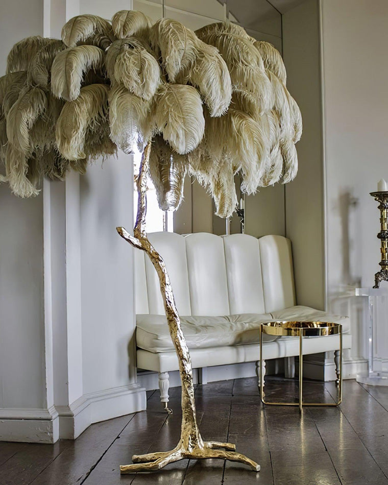 WOMO Feather Palm Tree Floor Lamp-WM7000