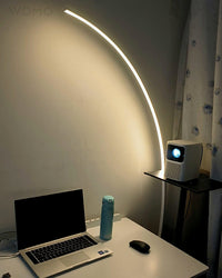 WOMO Crescent Arc LED Floor Lamp-WM7001