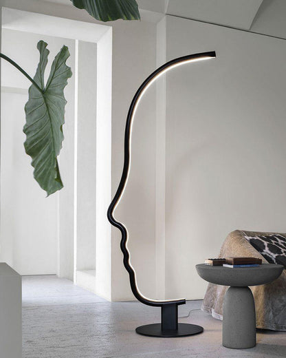 WOMO Facial Profile Sculptural Floor Lamp-WM7002