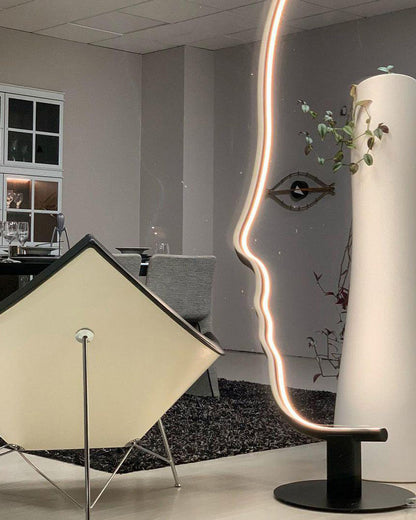 WOMO Facial Profile Sculptural Floor Lamp-WM7002