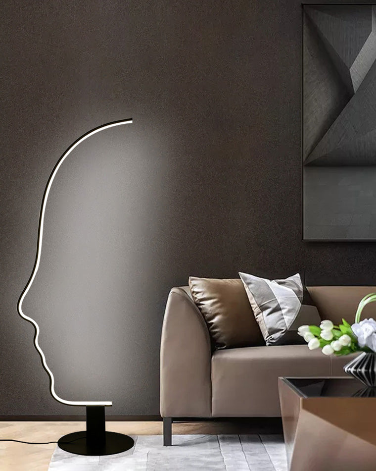 WOMO Facial Profile Sculptural Floor Lamp-WM7002