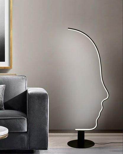 WOMO Facial Profile Sculptural Floor Lamp-WM7002