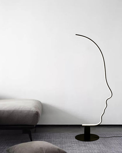 WOMO Facial Profile Sculptural Floor Lamp-WM7002