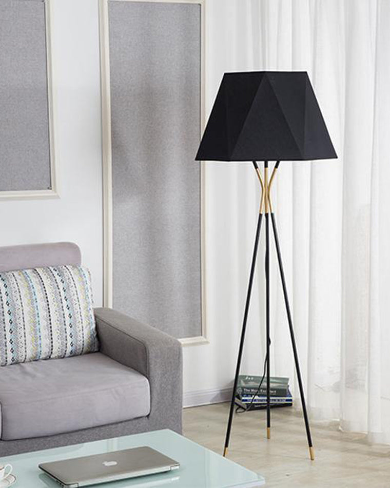 WOMO Faceted Tripod Floor Lamp-WM7004