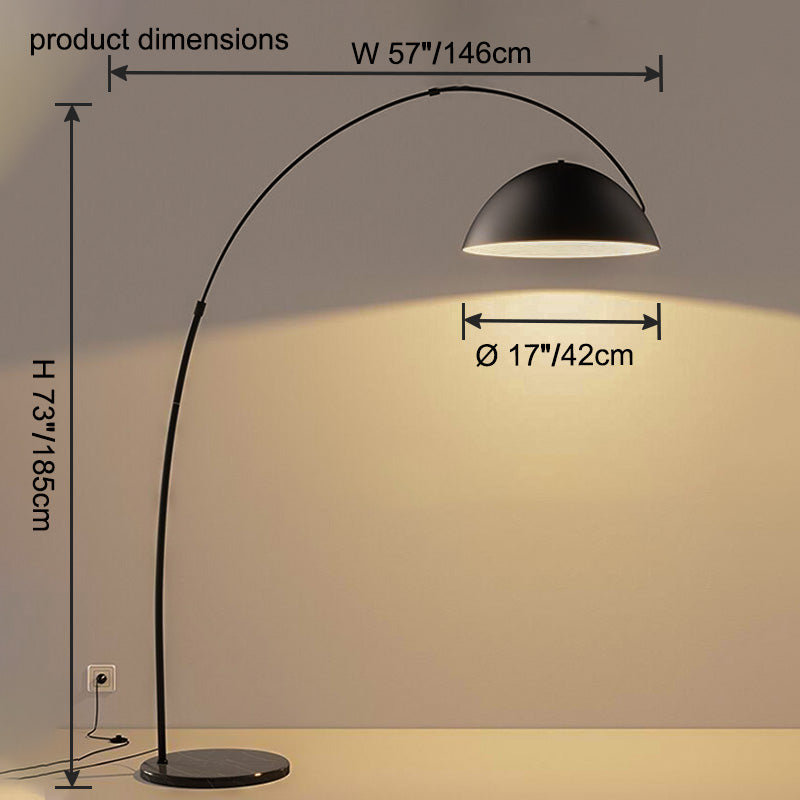 WOMO Dome Arc Floor Lamp for Dining Room-WM7008