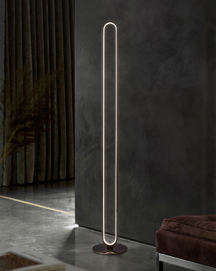 WOMO  Oval Skinny Corner Floor Lamp-WM7009