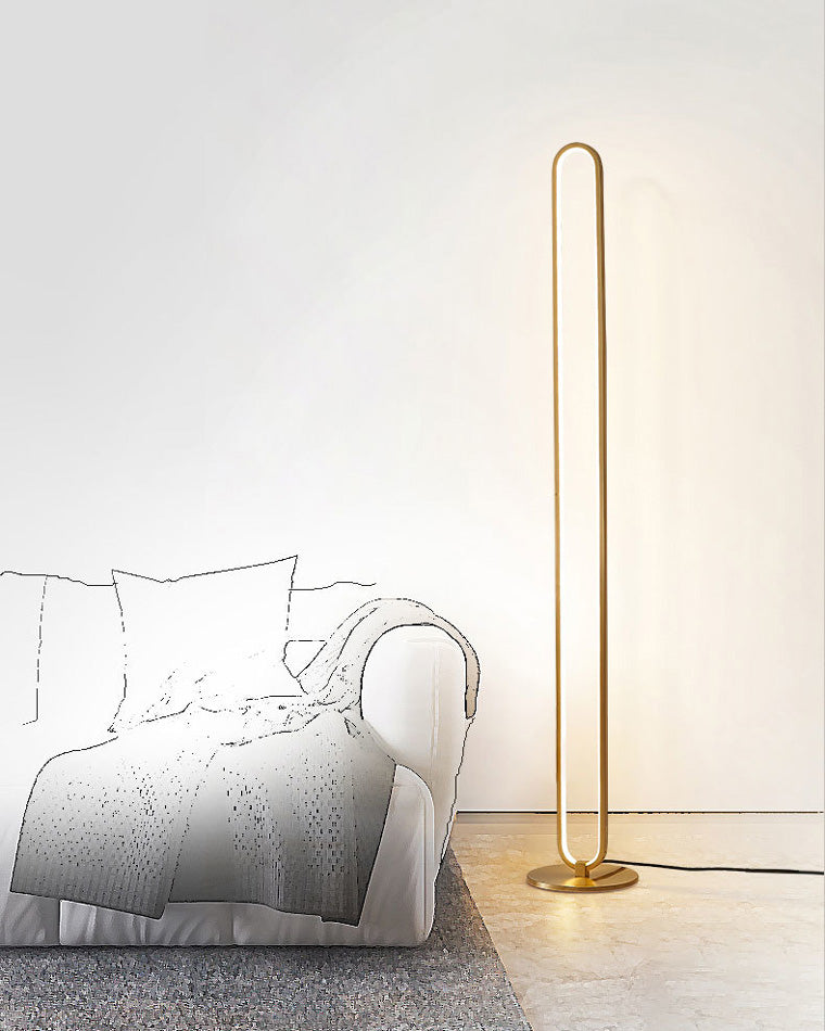 WOMO  Oval Skinny Corner Floor Lamp-WM7009