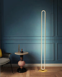 WOMO  Oval Skinny Corner Floor Lamp-WM7009