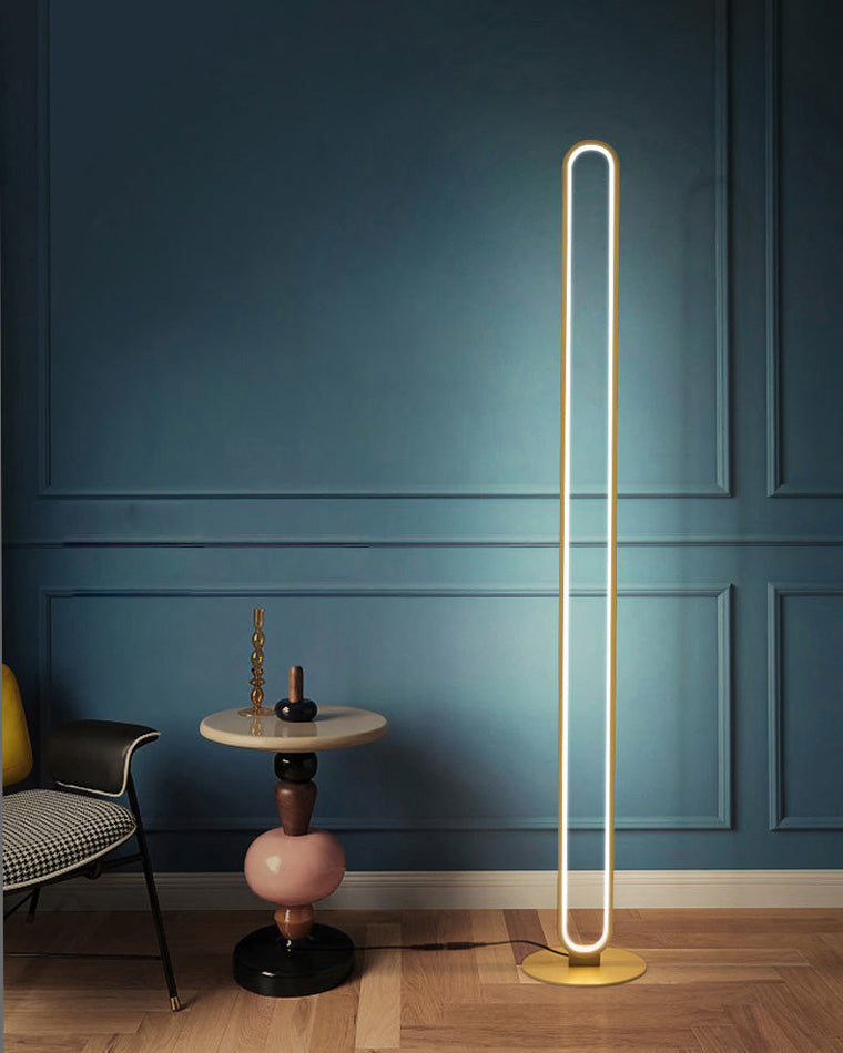 WOMO  Oval Skinny Corner Floor Lamp-WM7009