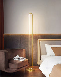 WOMO  Oval Skinny Corner Floor Lamp-WM7009