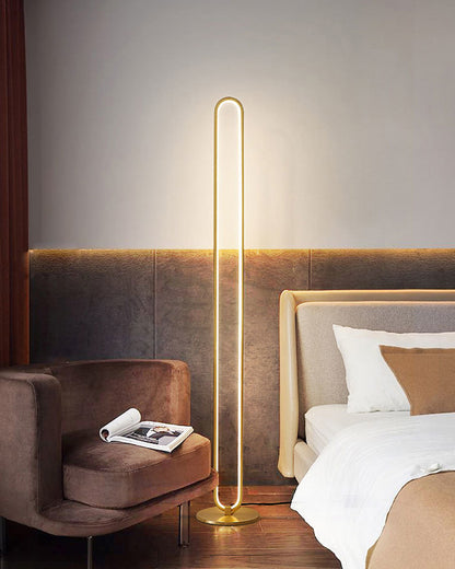 WOMO  Oval Skinny Floor Lamp-WM7009