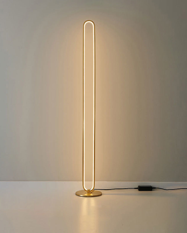 WOMO  Oval Skinny Corner Floor Lamp-WM7009