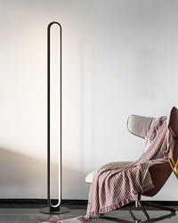 WOMO  Oval Skinny Corner Floor Lamp-WM7009