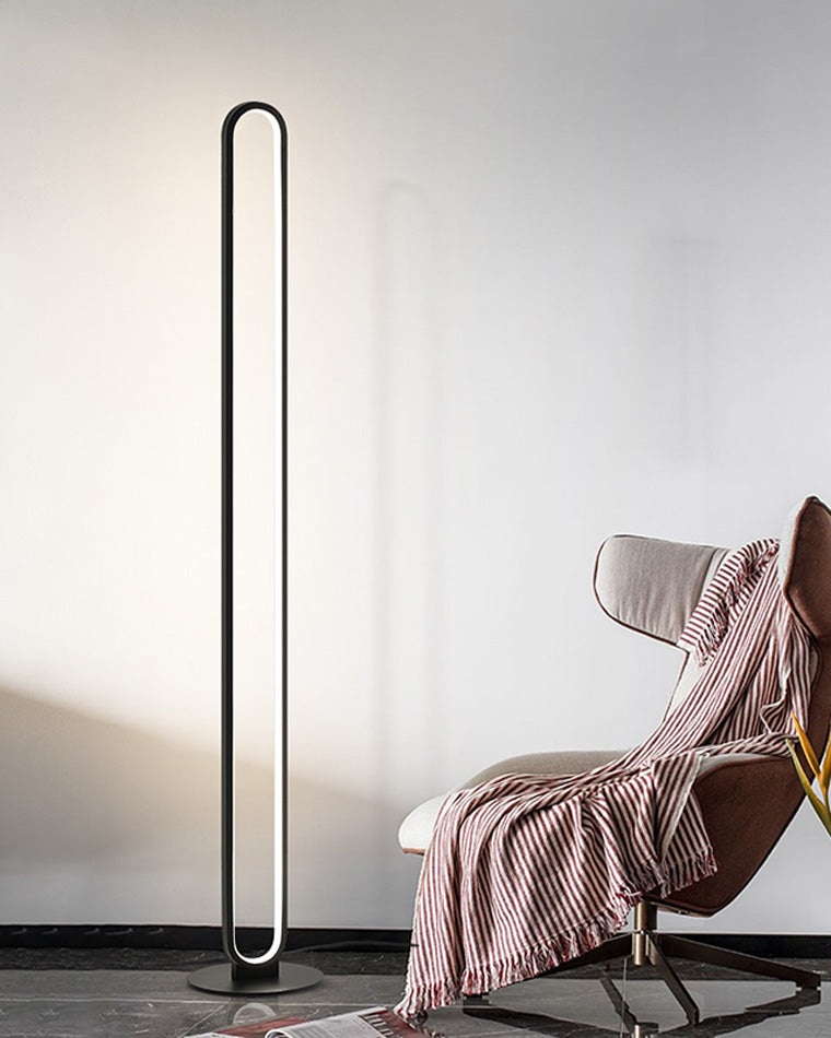 WOMO  Oval Skinny Corner Floor Lamp-WM7009