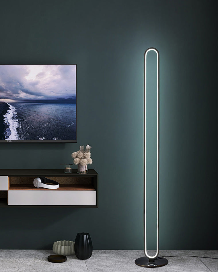 WOMO  Oval Skinny Corner Floor Lamp-WM7009