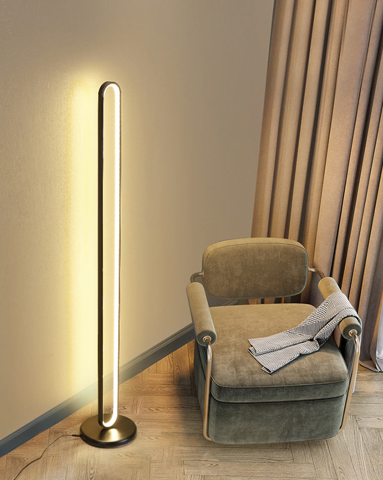 WOMO  Oval Skinny Floor Lamp-WM7009