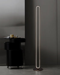 WOMO  Oval Skinny Corner Floor Lamp-WM7009