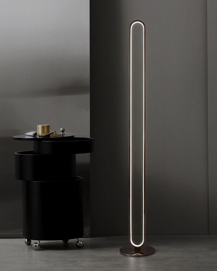 WOMO  Oval Skinny Corner Floor Lamp-WM7009