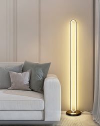 WOMO  Oval Skinny Corner Floor Lamp-WM7009