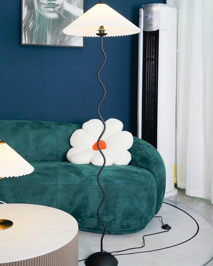 WOMO Pleated Squiggle Floor Lamp-WM7011