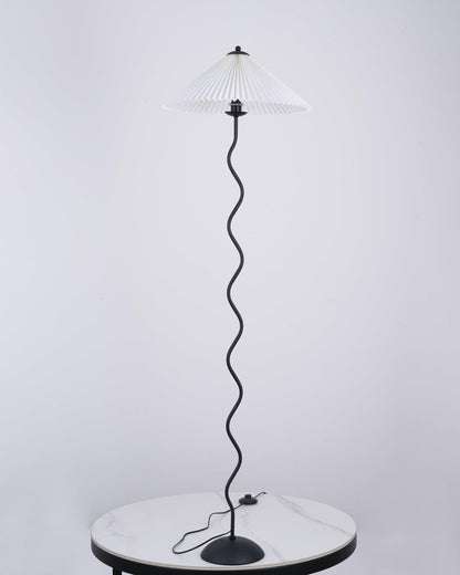 WOMO Pleated Squiggle Floor Lamp-WM7011