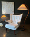 WOMO Pleated Gooseneck Floor Lamp-WM7013 thumbnail